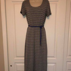 Calvin Kline Grey and Blue Maxi Dress